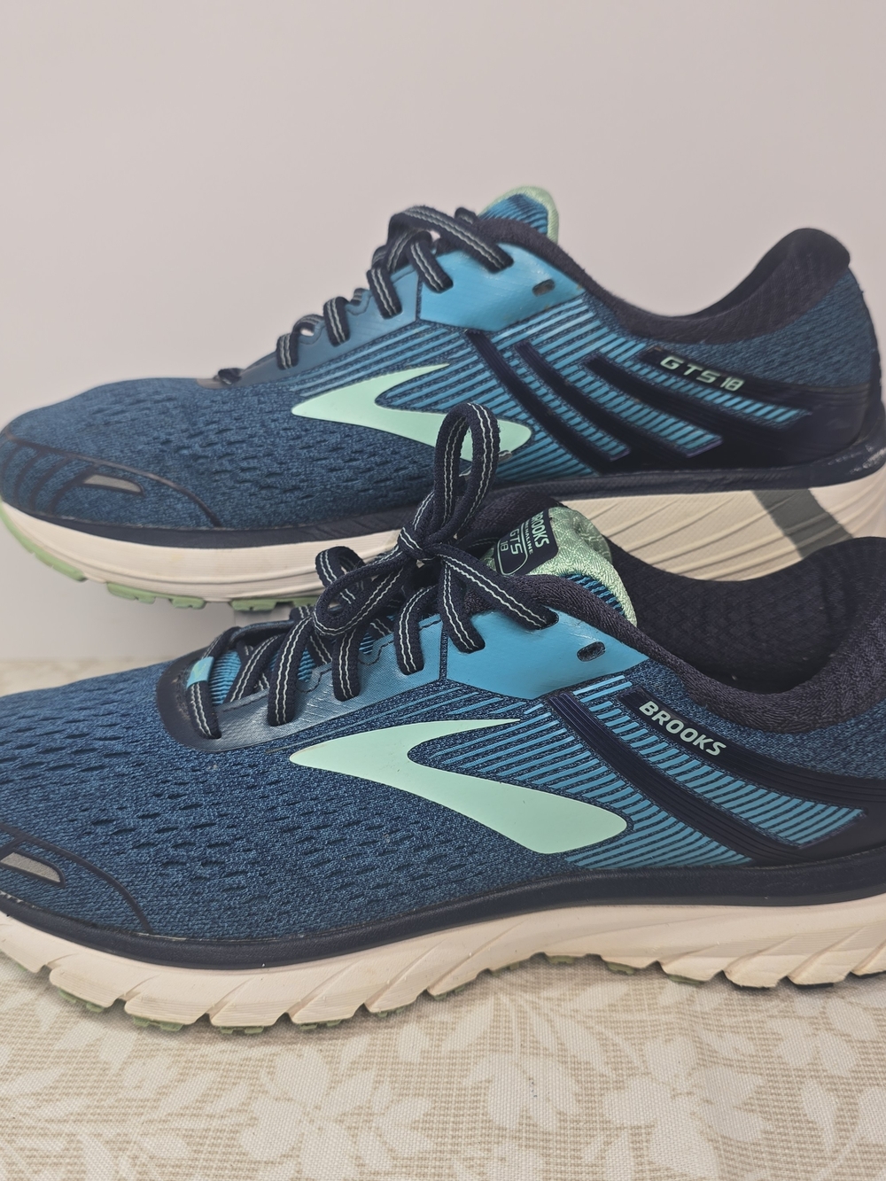Brooks Women’s GTS 18 Running Shoes - Teal/Navy